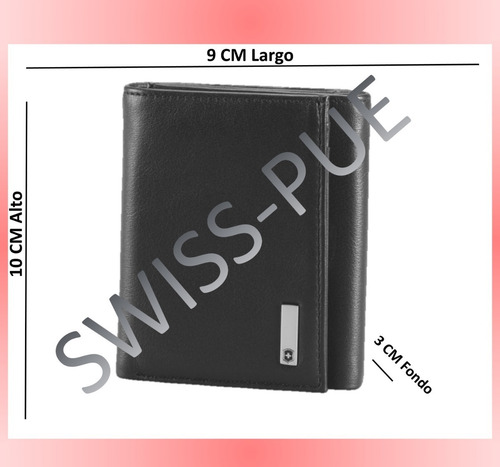 Imagen 2 de 4 de Cartera De Piel Lisa Athens, Vertical, Victorinox (30163501)