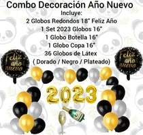 Comprar Set De Globos Decoración Feliz Año Nuevo \u002F Globos Látex 