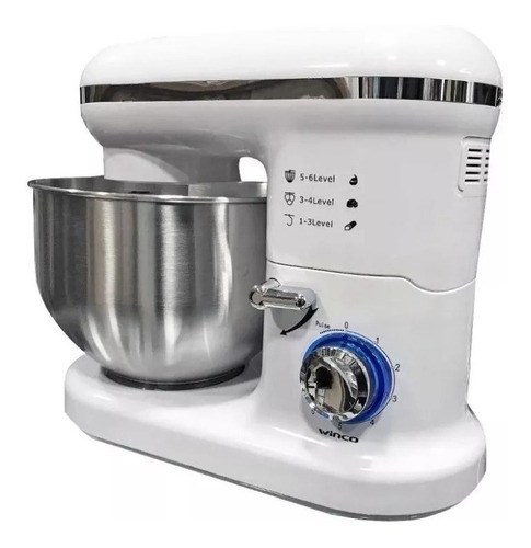 Imagen 2 de 7 de Batidora Planetaria Amasadora Bowl 5 Lts Winco Vintage 700 W