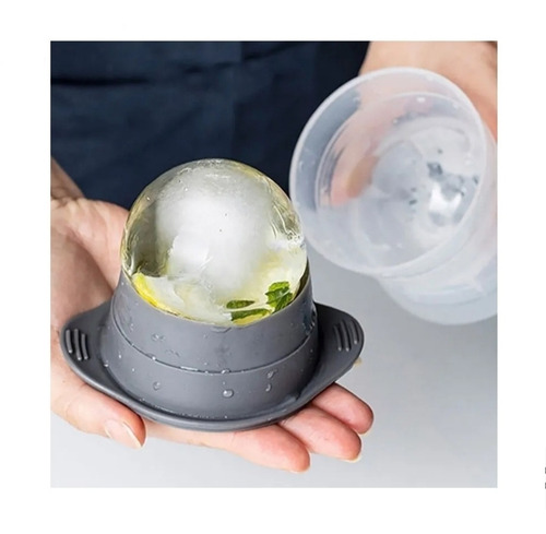 Imagem 5 de 9 de Forma De Gelo Esfera Bola Silicone Grande Redonda Bar Whisky