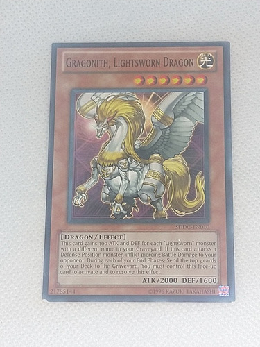 Gragonith Lightsworn Dragon Comun Yugioh