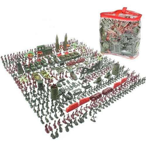 . Kit Soldaditos De Plástico 4 Cm 519 Piezas