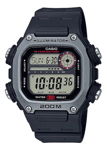 Reloj Casio Caucho Deportivo Dw-291h-1a Digital Hombre