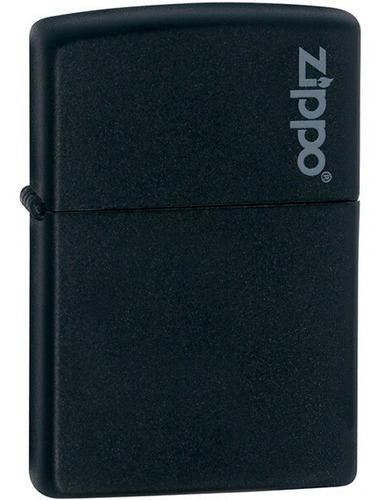 Encendedor Zippo Negro Mate Logo Zippo