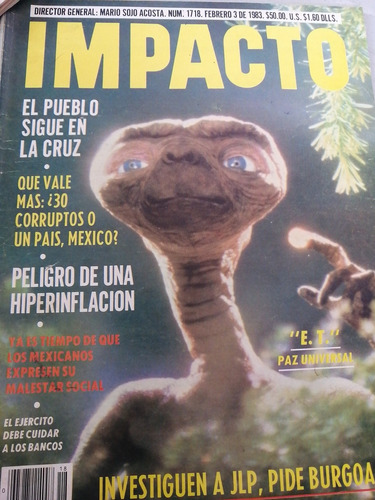Revista Impacto Febrero 1983  E.t.  El Extraterrestre 
