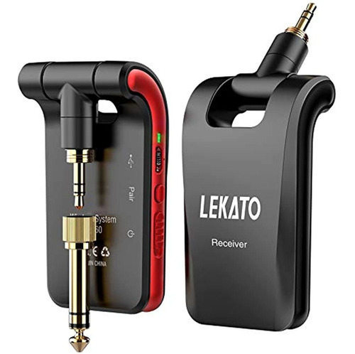 Lekato 2.4ghz Sistema De Guitarra Inalámbrico 6 Canales Rece