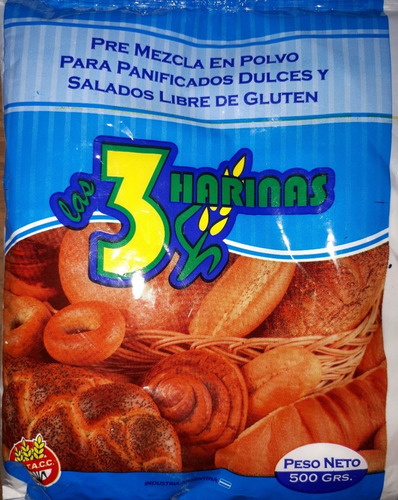 Pack 3 Harinas X 20 Un. Celiacos