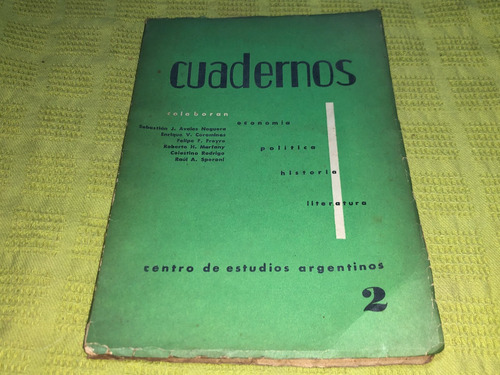 Revista Cuadernos 2 - Noguera- Centro De Estudios Argentinos