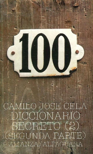 Libro Diccionario Secreto 2 - Segunda Parte De Camilo Jose C