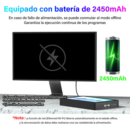 Mini Pc Pantalla Tactil,mini Cpu Portátil,intel N4200,4+64gb,8-inch Pantalla IPS,1280 x 800(720P),4K@30Hz