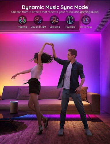 Tiras De Luces Led Govee Smart Rgbic, 10 Metros, Con Wi-fi