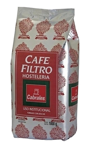 Cafe Molido Torrado Cabrales P/filtro X 1 Kg - 6 Unidades