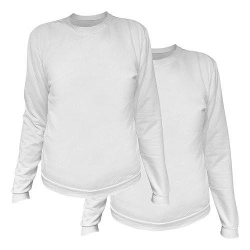 Sudaderas Para Sublimar Blancas 100% Poliester 2pz