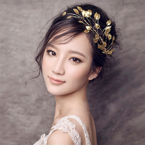 Diademas Con Forma De Corona De Pelo Leaf Branch Para Bodas