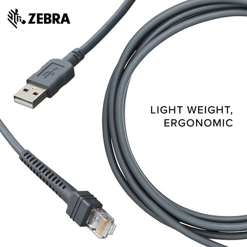 Cable Zebra Usb U01-s07zar Symbol Moto Lector Ds2208 Ds6707