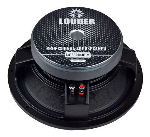 Bocina 12 Pulgadas P/ Bafles Line Array X Pieza 4ohm Color Negro