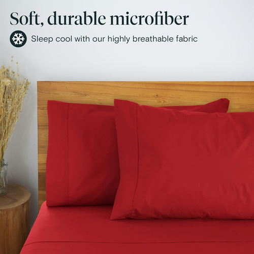 Juegos De Sábanas Y Fundas De Almohada Luxclub Red Aa Aa