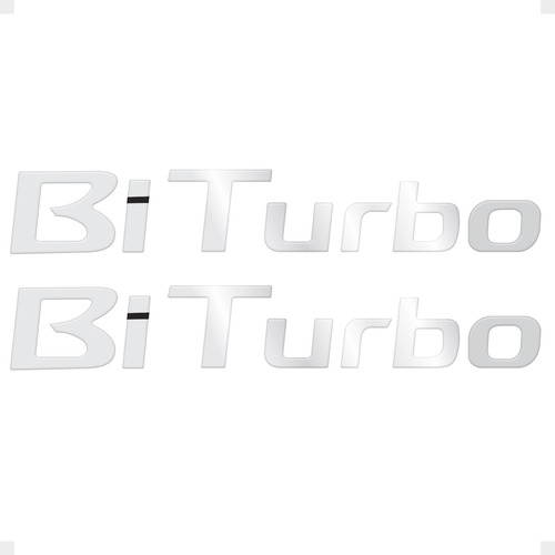 Emblema Resinado Bi Turbo Cromado Nissan Frontier 2020/2021