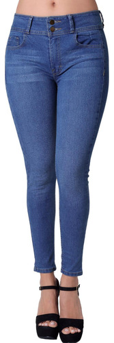 Jeans Mujer Moda Skinny Azul Stfashion 63104611