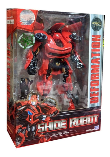 Robot Transformer 26 Cm Alto Stinger Rojo Shide Robot