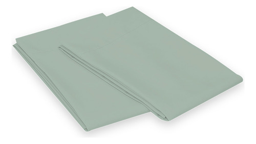 4 Fundas De Almohada | King Size | 2 Colores A Color TURQUESA/AVENA Lisa
