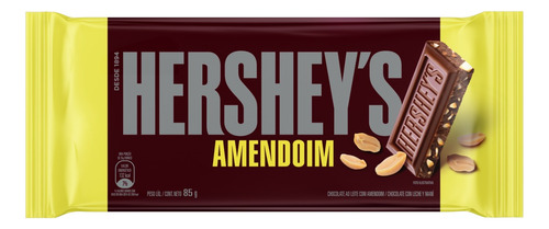 Chocolate ao Leite com Amendoim Hershey's  pacote 85 g