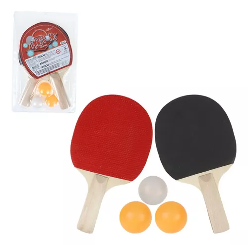 Kit 2 Raquete Tênis Mesa Ping Pong Profissional