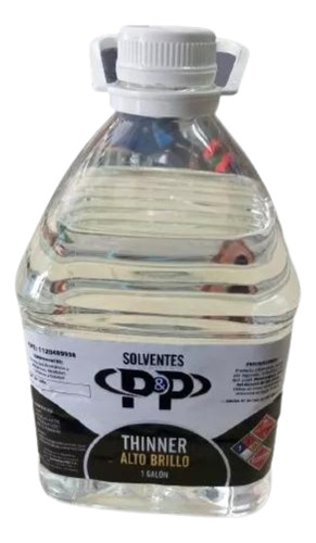 Thinner Tiner Tinner Multiproposito Solvente P&p Galón 3.6lt