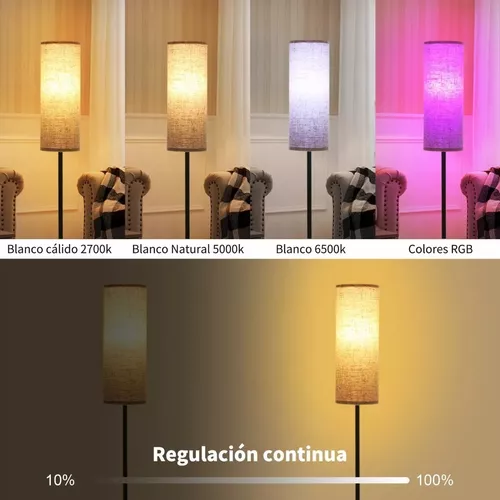 La mejor lámpara minimalista LED RGB de piso gamer 