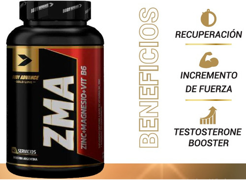 Imagen 3 de 7 de Zma Body Advance - Zinc, Magnesio, B6 - Pro Hormonal Natural