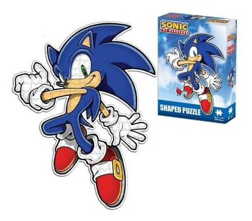 Rompecabeza Con La Figura Del Famoso Personaje De Sega Sonic