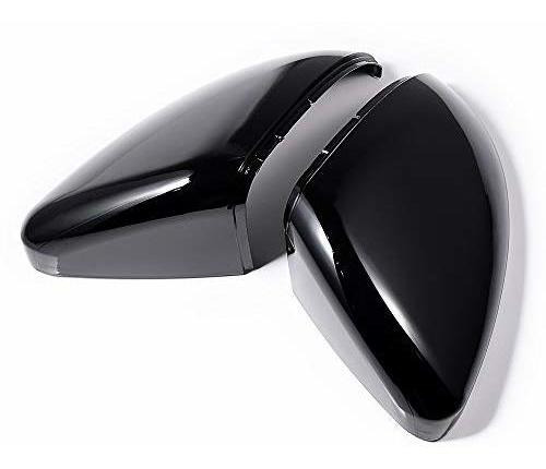 Espejo - Astradepot Glossy Black Rearview Side Mirror Cap Co