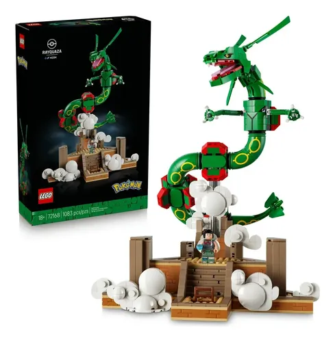 Conjunto De Construcao Lego Pokemon Rayquaza 72168 1083 Figura Pokemon