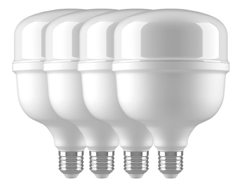 Lámpara Led Bulbon Alta Potencia 30w E27 Luz Fría Pack X 4