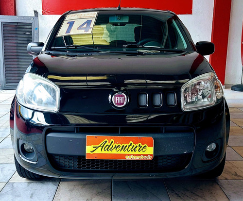 Imagem 2 de 14 de Fiat Uno Vivace 1.0ano:2014 Preto Flex Completo