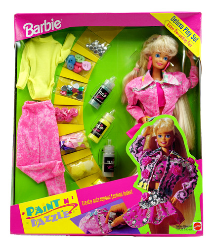 Barbie Paintn´ Dazzle Deluxe Decorating Play Set 1993