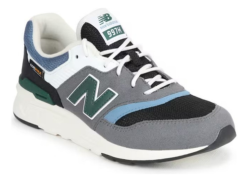 Tenis New Balance 997 Running Gris Con Verde Niño Grande / C