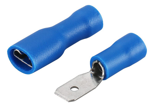 Conector Cable Aislado Hembra Macho Azul Awg In Terminal