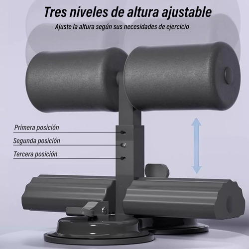 Base Ejercicio Abdominal Portátil 2 Ventosa Ajustable Altura