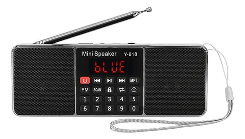 Radio Fm Estéreo 87,5-108 Mhz Pw Cut Memory Tf Usb Music Han