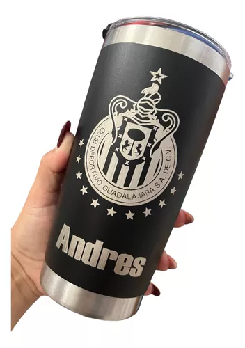 Chivas Rayadas Laser Engraved Tumbler Vaso Termico grabado