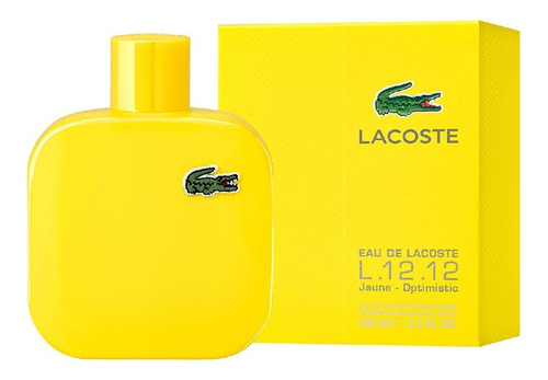 Lacoste L 12.12 Jaune - Optimistic 100ml Edt Pour Homme