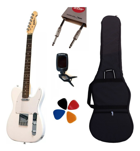 Guitarra Electrica Telecaster Newen + Funda Afinador Cable