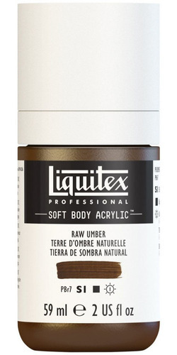 Tinta Acrílica Liquitex Soft Body 59ml S1 331 Raw Umber