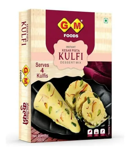 Mezcla Para Kulfi De Kesar Pista, Postre Helado Indio