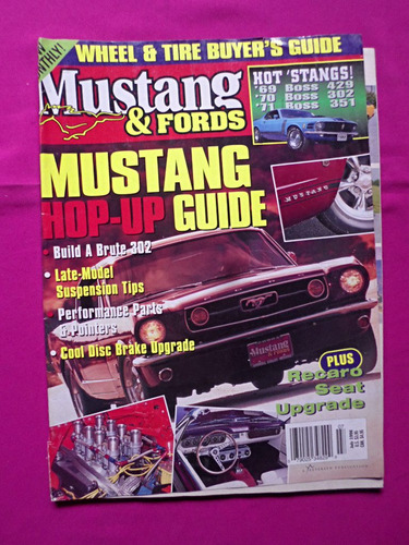 Revista Mustang And Fords, Usa Julio 1998 Todo Sobre Mustang