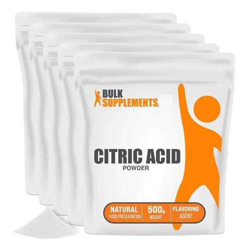 Bulk Supplements | Acido Citrico | 5kg | Agente Saborizante