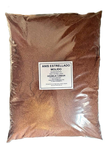 Anís Estrellado Molido X 3000g - g a $110