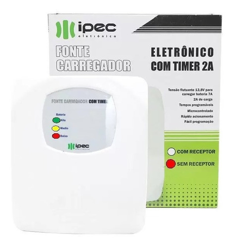 Fonte Carregador Eletrônico Com Timer 2a Ipec