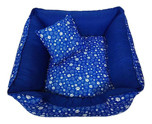 Cama Pet 70 X 70 Cm Cachorro Gato Fundo Antifriagem Patinhas